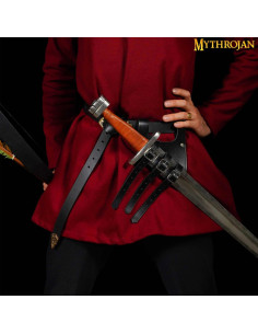 Tahalí black for swords of right-handed knights 2