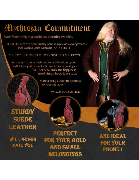 Medieval bag for recreationists - Red...