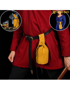 Medieval bag for recreationists - Mustard yellow 2