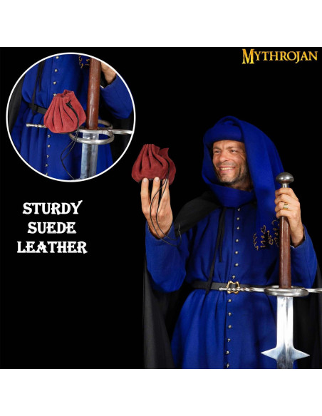 Medieval bag for recreations, gold...
