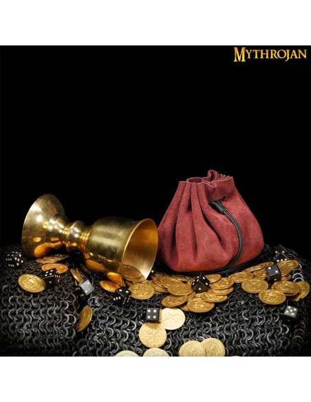 Medieval bag for recreations, gold...