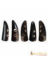 Set 5 medieval horn closures