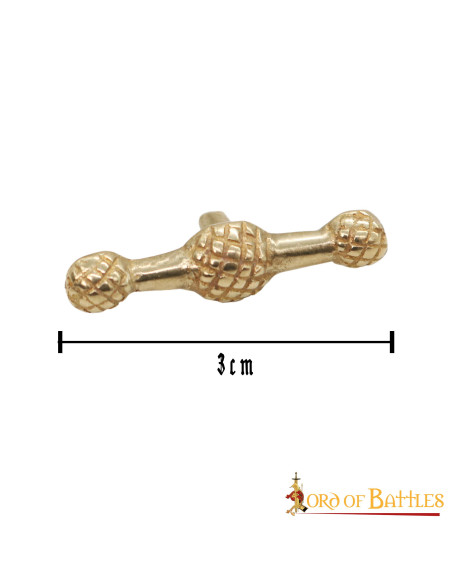 Set of 5 brass-plated medieval...