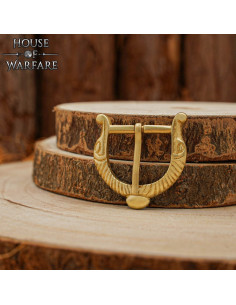 Belt buckle for Viking belts in brass 2