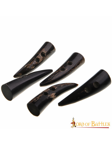 Set of 5 large horn clasps for... Set of 5 large horn clasps for...