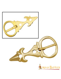 Set of 5 medieval fleur-de-lis buckles for belts 2