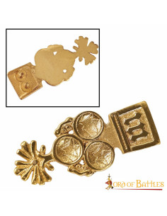 Decorative medieval shamrock for belts 2