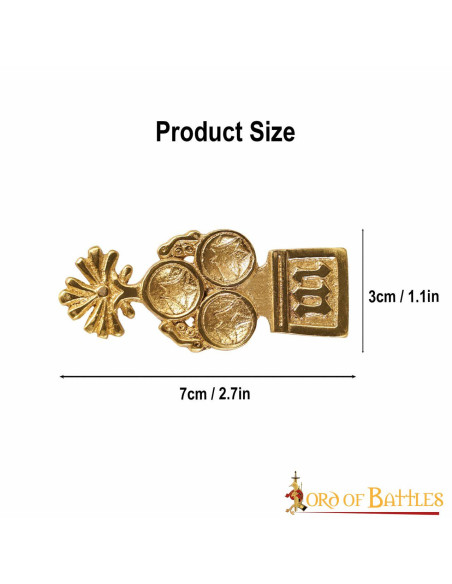 Decorative medieval shamrock for belts