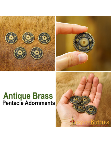 Set of 5 pentagram ornaments for...