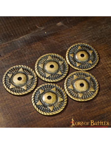 Set of 5 pentagram ornaments for...