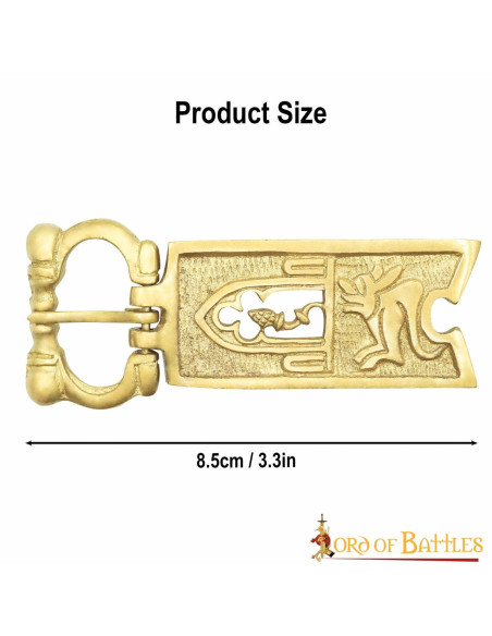 Thistle buckle for medieval belts