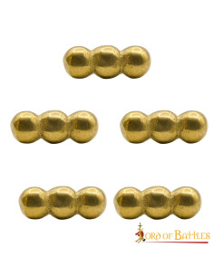 Set of 5 ball ornaments for clothes, leather or bags