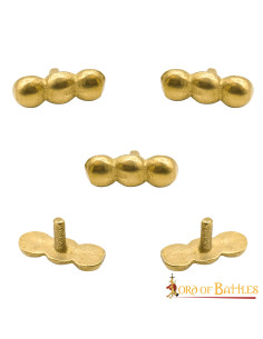 Set of 5 ball ornaments for clothes, leather or bags 2