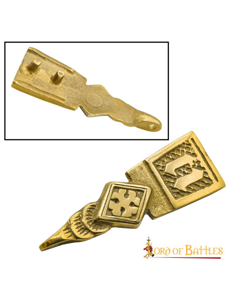 Decorative brass medieval accessory...