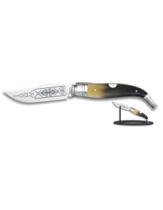 Decorated Deluxe classic razor (blade: 10 cm.)