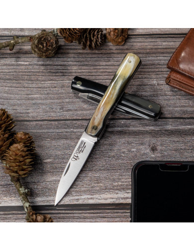 Mini Vendetta pocket knife, Bull horn handle