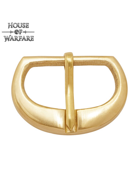 Small medieval belt buckle in brass Small medieval belt buckle in brass