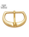 Small medieval belt buckle in brass