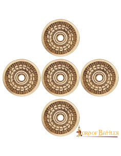 Set of 5 laurel wreath ornaments for clothes, leather or...