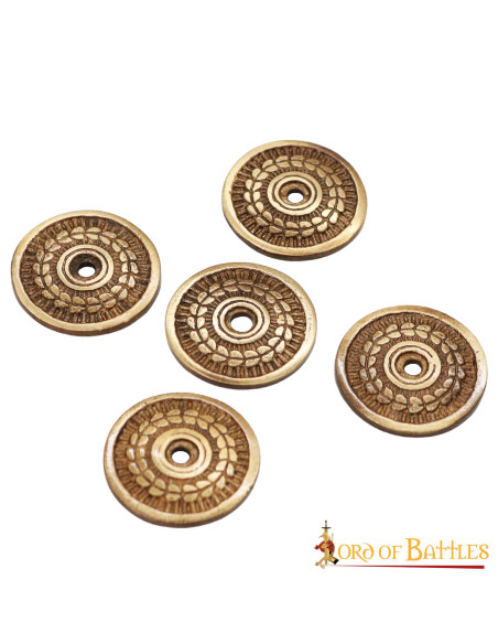 Set of 5 laurel wreath ornaments for...