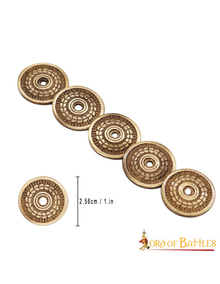 Set of 5 laurel wreath ornaments for...