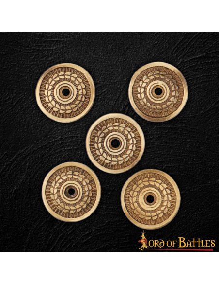 Set of 5 laurel wreath ornaments for...