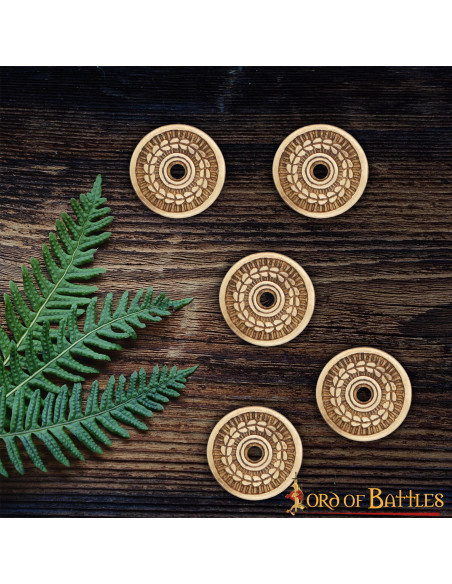 Set of 5 laurel wreath ornaments for...