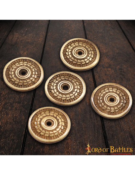 Set of 5 laurel wreath ornaments for...