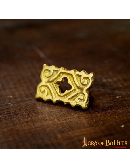 Set of 5 brass-plated medieval...