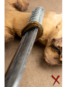 Throwing knife gray tones, tanto type, for LARP 2