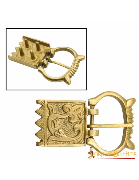 Buckle and floral finish for medieval...