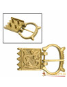 Buckle and floral finish for medieval belts