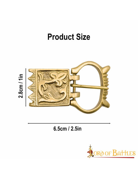 Buckle and floral finish for medieval...
