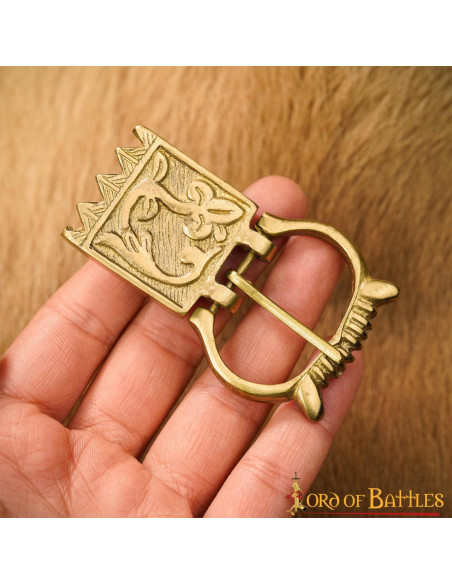 Buckle and floral finish for medieval...