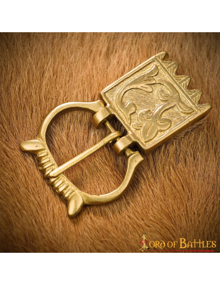 Buckle and floral finish for medieval...