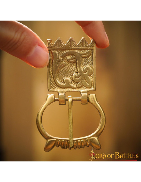 Buckle and floral finish for medieval...