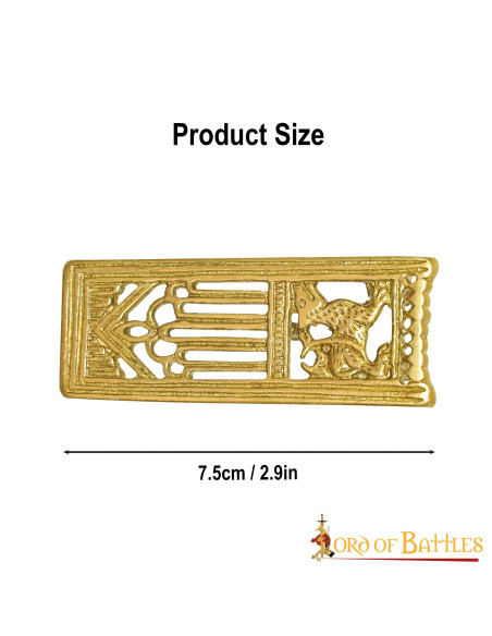 Medieval decorative brass lion...