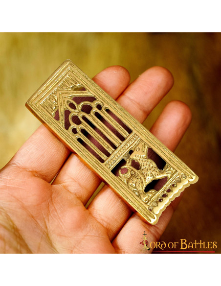 Medieval decorative brass lion...