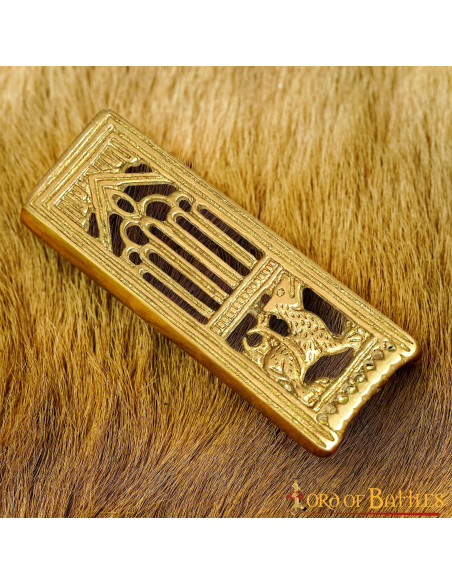 Medieval decorative brass lion...