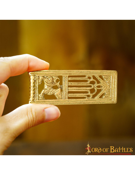 Medieval decorative brass lion...