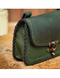 Bag of the Medieval Sorcerer, type fanny pack, in leather... 2