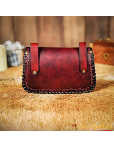 Bag of the Medieval Sorcerer, type fanny pack, in leather... 2