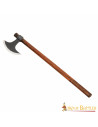 Long Viking ax with carbon steel head