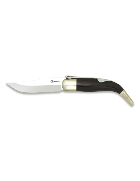 Classic black handle knife with...