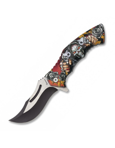 Albainox Pistolero Skull pocket knife