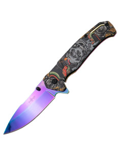 Third Assisted Tactical Knife, Purple Death