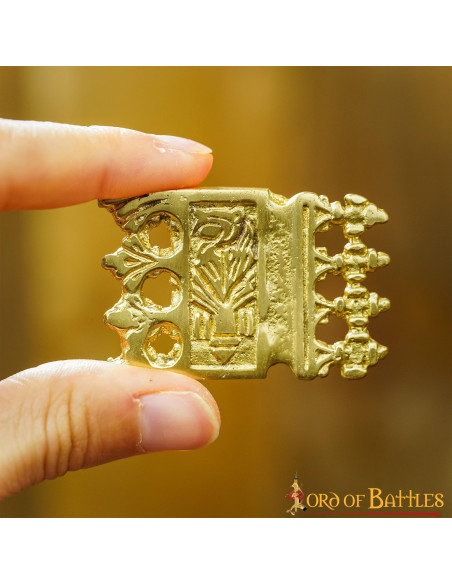 Set of 5 brass-plated Viking and...