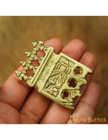 Set of 5 brass-plated Viking and...