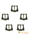 Set of 5 Celtic and medieval belt buckles