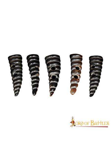 Set of 5 spiral horn closures for...